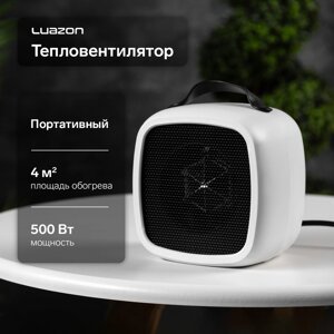 Мини тепловентилятор настольный LTO-01, 500Вт, 4м2, от сети, белый