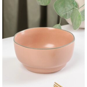 Миска керамическая «Крем», 300 мл, 115,5 см, цвет розовый