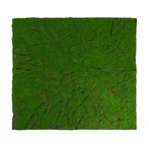 Мох искусственный, декоративный, полотно 1 1 м, рельефный, горный, зелёный
