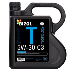 Моторное масло BIZOL Technology 5W-30 SN C3, синтетическое, 4 л