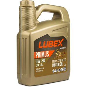 Моторное масло LUBEX primus C3-LA 5W-30 SN C3, синтетическое, 4 л