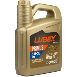 Моторное масло LUBEX primus FM 5W-30 CF/SL A5/B5, синтетическое, 5 л