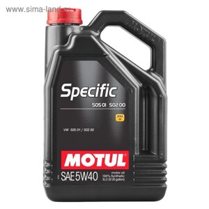 Моторное масло Motul SPEC 505 01 5W40, 5 л 101575