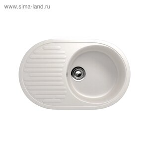 Мойка кухонная Ulgran U107-331, 720х455 мм, цвет белый