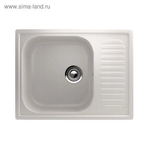 Мойка кухонная Ulgran U202-331, 640х490 мм, цвет белый