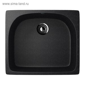 Мойка кухонная Ulgran U408-308, 590х510 мм, искусственный камень, цвет черный