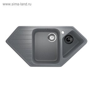 Мойка кухонная Ulgran U409-309, 970х500 мм, цвет темно-серый