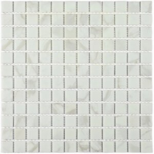 Мозаика стеклянная Bonaparte Mia white (matt), 300x300x4 мм