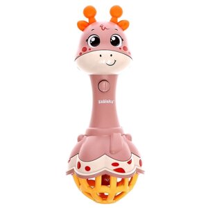 Музыкальная игрушка «Весёлый жирафик», звук, цвета МИКС, в пакете