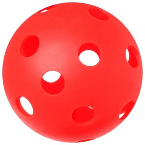 Мяч для флорбола ONLYTOP, d=7,2 cм, 23 г, цвет красный