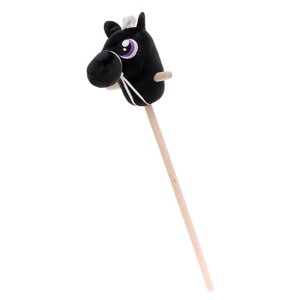Мягкая игрушка «Конь-скакун», на палке, МИКС, цвет чёрный
