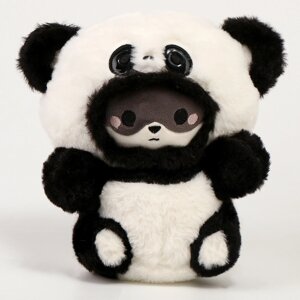 Мягкая игрушка "Котик в костюме панды", 23 см