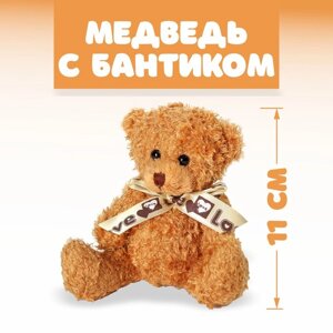 Мягкая игрушка «Медведь с бантиком», цвета МИКС