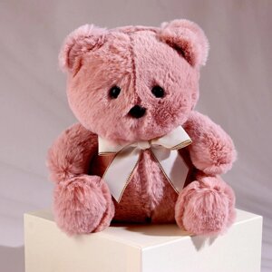 Мягкая игрушка «Медвежонок», с бантиком, 20 см, цвет розовый