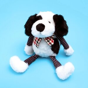 Мягкая игрушка «Собака», 16 см, цвет чёрно-белый