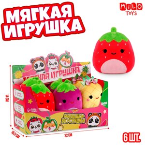 Мягкая игрушка в шоубоксе "Фрукты", МИКС