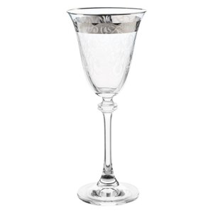 Набор бокалов для белого вина Asio, декор «Панто, платиновая лента», 185 мл x 6 шт.