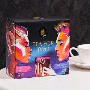 Набор чая CURTIS "Tea for two" ассорти 2 вкуса пакетированный 50 шт