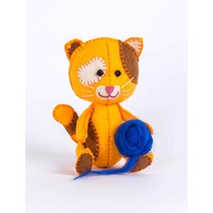 Набор для изготовления игрушки из фетра «Котёнок Рыжик», 11,5 см