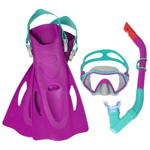 Набор для плавания Crusader Snorkel Set (маска, трубка, ласты) от 7 лет, цвета микс 25046