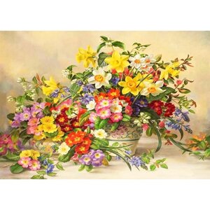 Набор для вышивки лентами «Первоцветы», 25 36 см