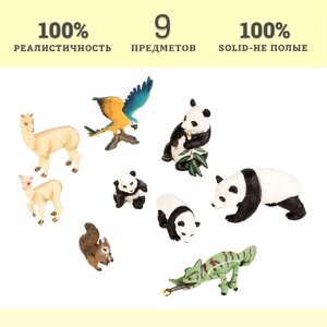 Набор фигурок «Мир диких животных», 9 фигурок