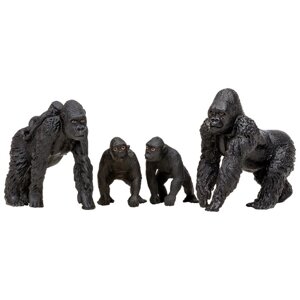Набор фигурок «Мир диких животных: семья горилл», 4 предмета