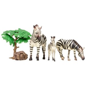 Набор фигурок «Мир диких животных: семья зебр», 5 предметов