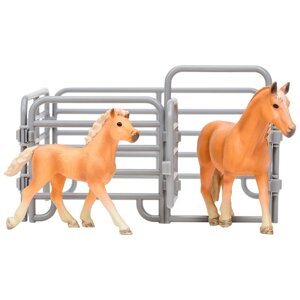 Набор фигурок «Мир лошадей»2 лошади, ограждение-загон