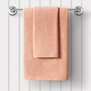 Набор махровых полотенец Peach, размер 50х90 см, 70х130 см, цвет розовый