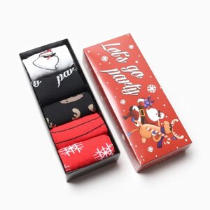 Набор мужских новогодних носков KAFTAN "Let`s go party пар, размер 41-44 (27-29 см)