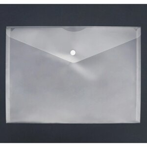 Набор папок- конвертов А4, 150 мкм, Calligrata, прозрачные, 10 штук, белые