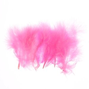 Набор перьев для декора 10 шт., размер 1 шт. 10 2 см, цвет светло-розовый