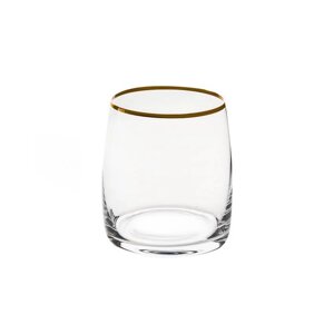 Набор стаканов для виски, декор «Отводка золото», 290 мл x 6 шт.
