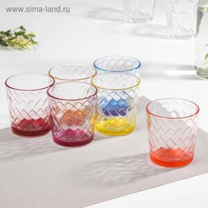 Набор стаканов «Джем», 250 мл, 6 шт, цвет и форма МИКС