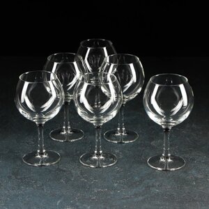 Набор стеклянных бокалов для вина «Французский ресторанчик», 350 мл, 6 шт