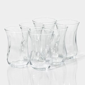 Набор стеклянных стаканов армуду «Классик», 100 мл, 5,78,3 см, 6 шт