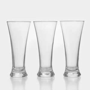 Набор стеклянных стаканов для пива Pub, 320 мл, 3 шт