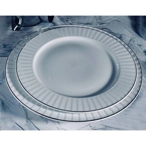 Набор тарелок Lenardi Marzipan Grey, d=20.5 см, 6 шт