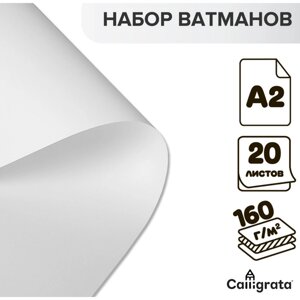 Набор ватманов чертёжных А2, 160 г/м²20 листов