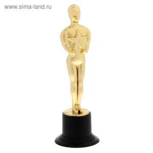 Наградная фигура мужская, «Оскар», подставка пластик черная, 15,5 х 5 х 5 см