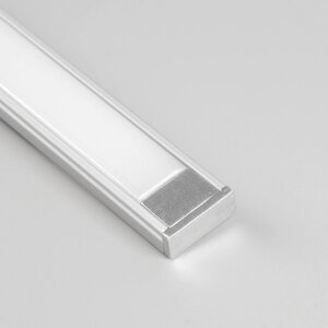 Накладной профиль Uniel для светодиодной ленты, 2 м, 15.2 6 мм, матовый рассеиватель, аксессуары