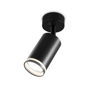 Накладной спот с выключателем Ambrella light GU10/LED max 12 Вт, 55x55x164 мм, цвет чёрный