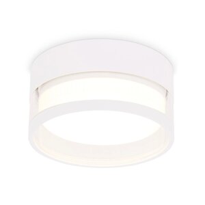 Накладной светильник с акрилом Ambrella light, GX53 Acrylic tech, TN5505, GX53, цвет белый песок, прозрачный