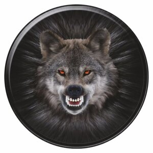 Наклейка на запасное колесо звери цветные "Волк", 56 х 56 см