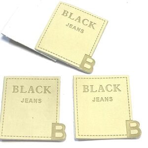 Нашивка под кожу Black Jeans, размер 4,5x4 см, цвет кремовый