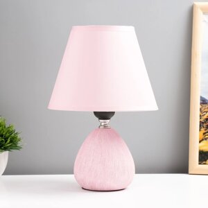 Настольная лампа "Эстель" Е14 40Вт розовый 17х17х26 см RISALUX