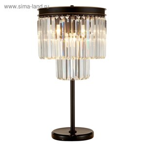Настольная лампа «Шарм», 6x60Вт E14, чёрный 70x38x37 см