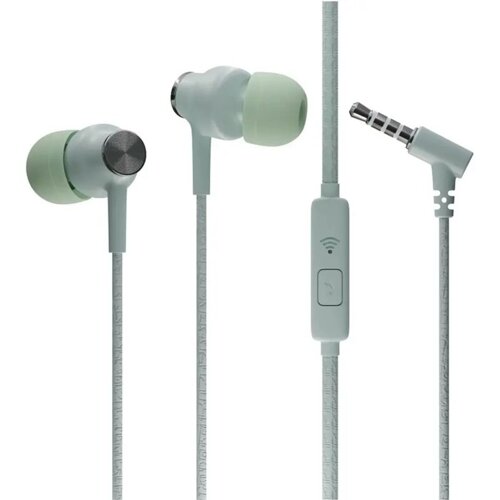 Наушники More Choice G20, микрофон, вакуумные, 95 дБ, 32 Ом, 3.5 мм, 1.1 м, зеленые