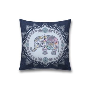 Наволочка декоративная «Значимый слон», на молнии, размер 45х45 см